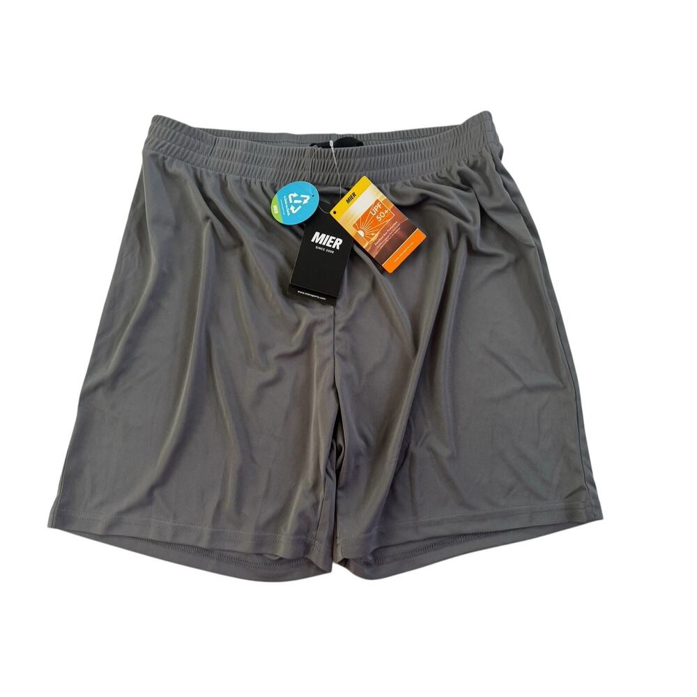 Mier Mens Shorts Medium Gray Sports Lightweight SPF 50+ NWT #3954